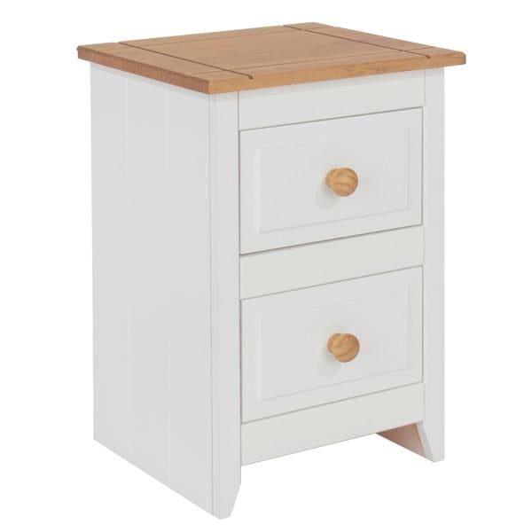 Core Products Set of 2 Capri 2-Drawer Petite Bedside Cabinets