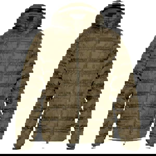 Diesel Mens Plain Hooded Jacket - Khaki Green - 