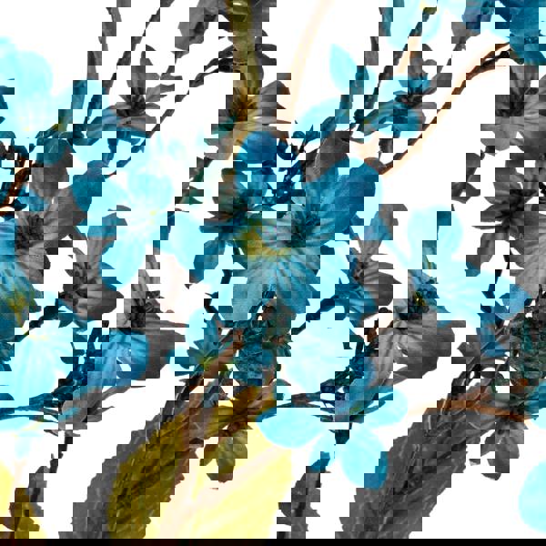 Hill Interiors Vernicia Fordii Artificial Flower Spray - Blue - 