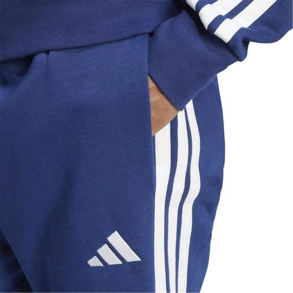 Adidas Mens Essentials Stripe Tapered Joggers - Navy/White - 