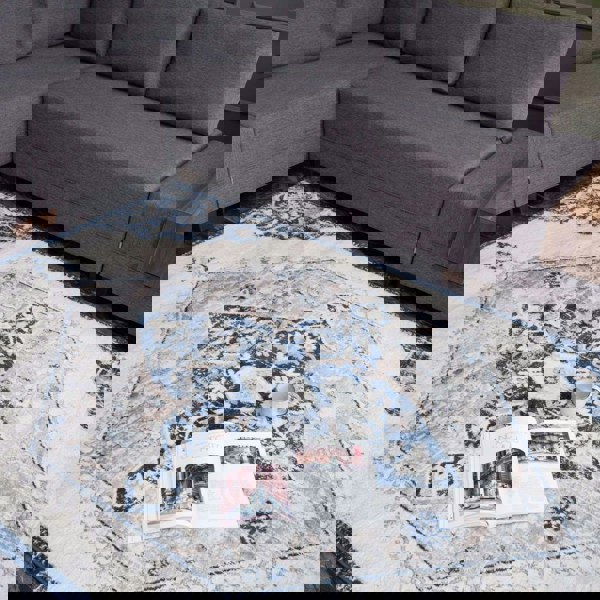 Living Room Rug Vintage Moroccan Design