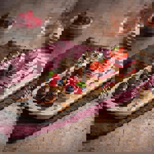 Staub Premium Rectangular Ceramic Serving Tray 36cm x 14cm Stone