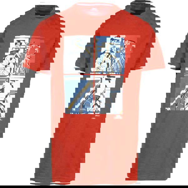 Trespass Mens Chowder Bicycle T-Shirt - Salsa - 
