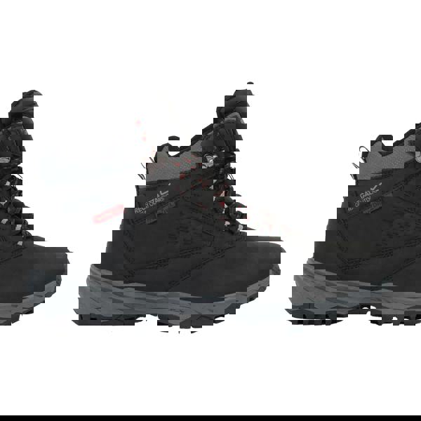 Regatta Mens Amble Waterproof Walking Boots - Black/Rio Red - 