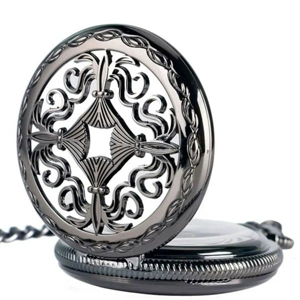 TruClothing Mechanical Skeleton Antique Brass Vintage Pocket Watch