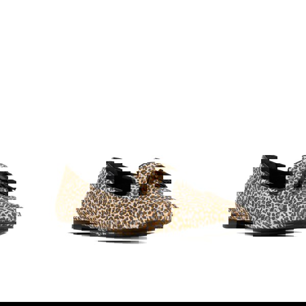 Embassy London Aura - Leopard - Women's suede leather square toe tassel loafer