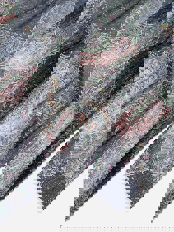 Etro Girls Paisley Woven Dress in Blue