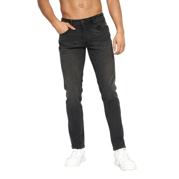 Crosshatch Mens Malcolm Slim Jeans - Black Wash