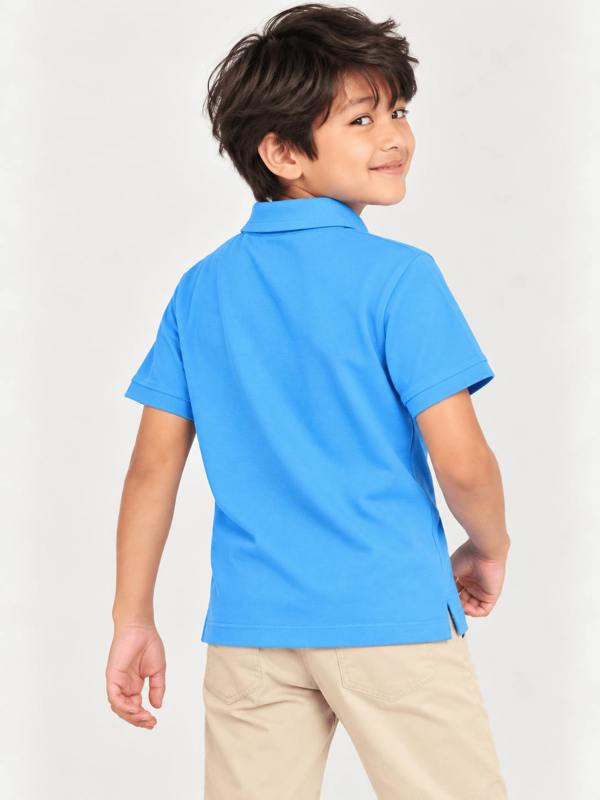 Childsplay Boys Short Sleeve Polo Shirt in Blue