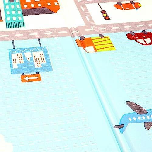 HYGRAD BUILT TO SURVIVE Baby Play Mat Baby Crawling Mat Reversible Baby Floor Mat Soft Padded Foam Foldable Portable