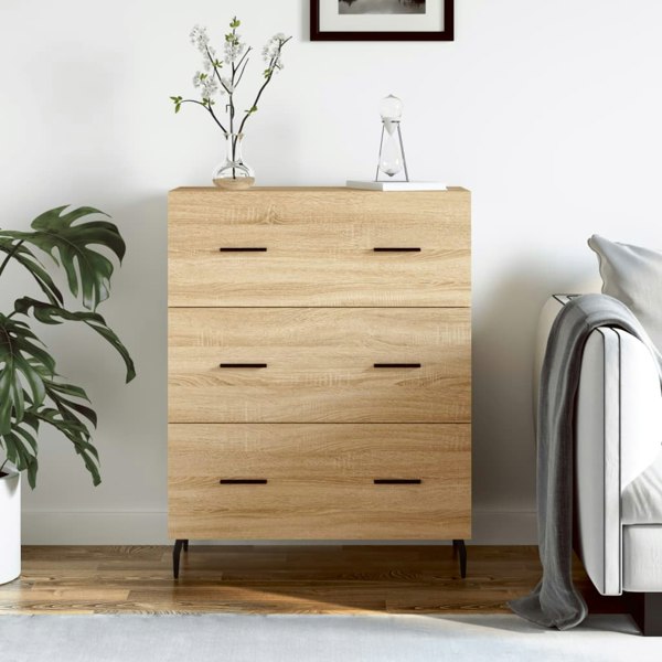Berkfield Sideboard Sonoma Oak 69.5x34x90 cm Engineered Wood