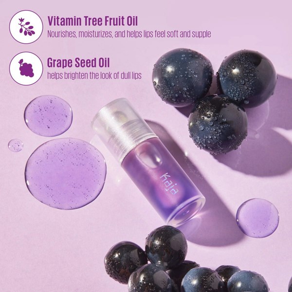 KAJA Juicy Glass Lip Oil #04 Grape Glowtini