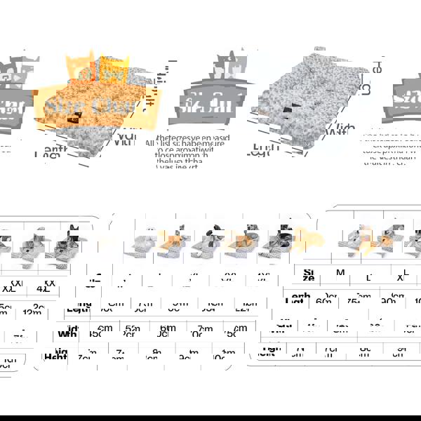 Skylos Dog Bed Soft Velvet Non-Slip Pet Crate Keneel Mattress Mat Small Large