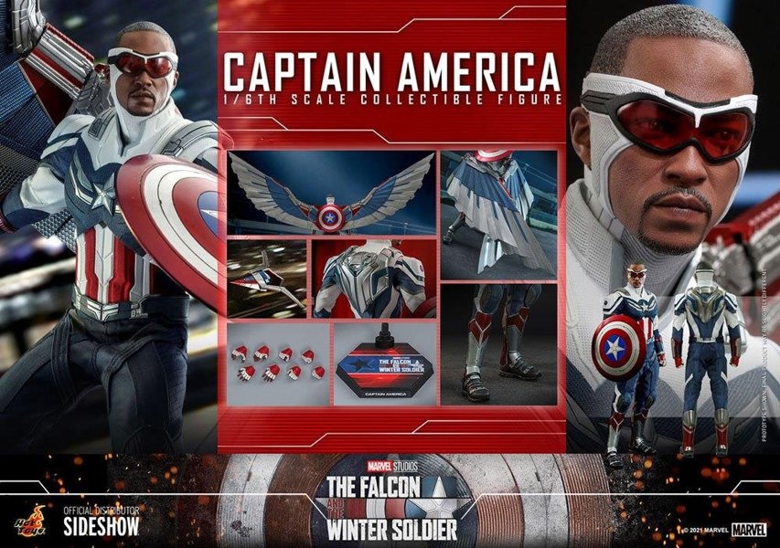 Hot Toys Captain America The Falcon and The Winter Solider Action Figure 1:6 Scale Hot Toys 908266