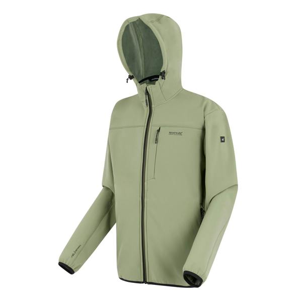Regatta Mens Ossek Soft Shell Jacket - Oil Green - 