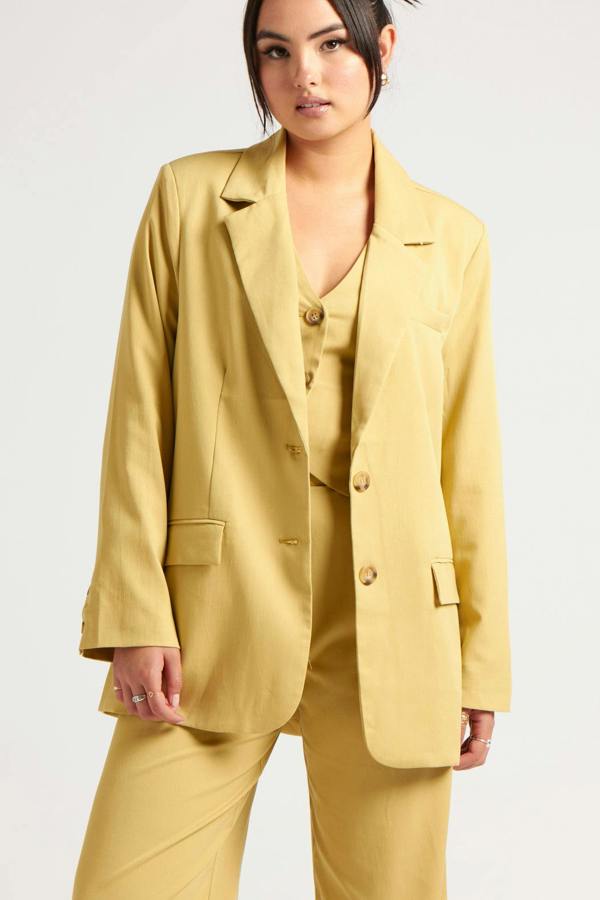 Urban Bliss Lime Oversized Blazer