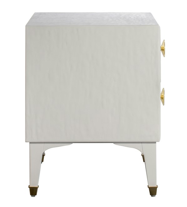 Furniture Edit Divine White Nightstand Bedside Table