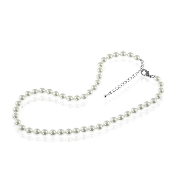 Cachet London Mabel Silver 40cm Pearl Necklace