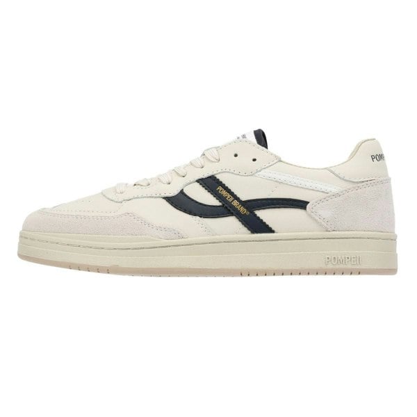 Pompeii Elan Leather Men's Ecru/Navy Trainers