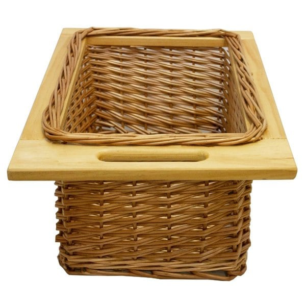 Kukoo Pull Out Wicker Kitchen Baskets 400mm