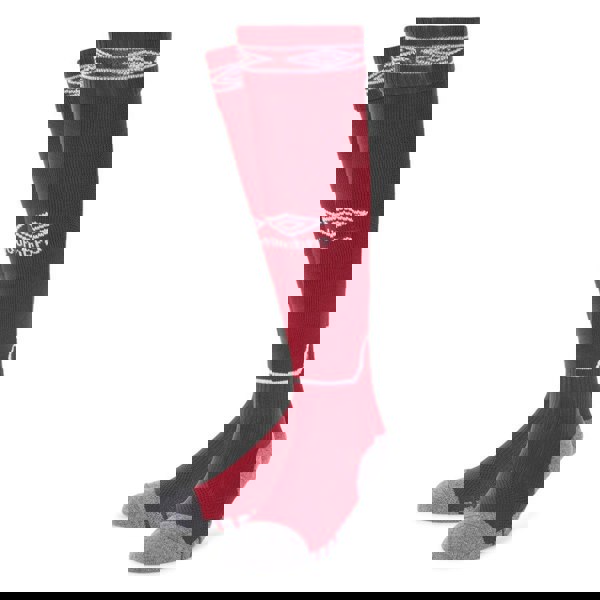 Umbro Diamond Football Socks - New Claret/White