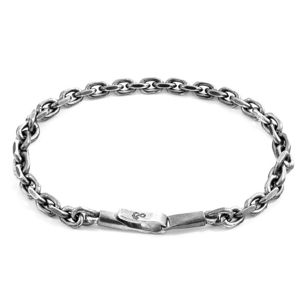 Anchor & Crew Halyard Sail Silver Chain Bracelet