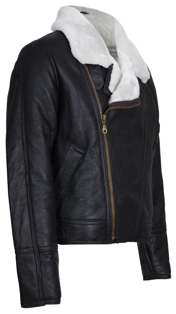 Infinity Leather Mens Sheepskin Leather WW2 Bomber Jacket-Tucson