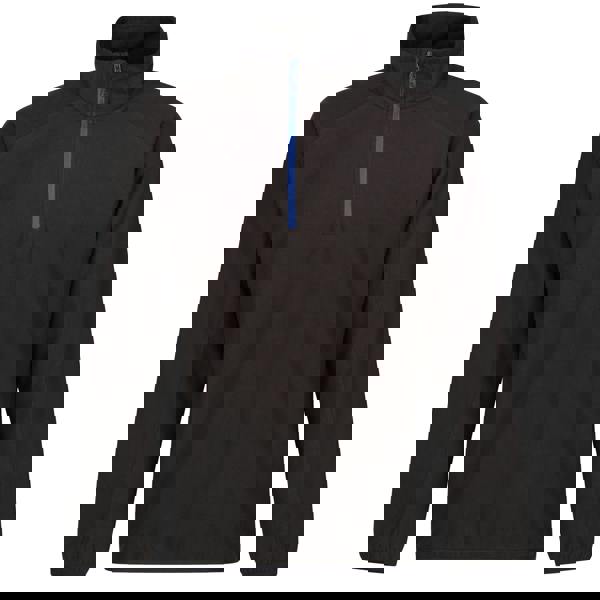 Regatta Professional Mens Half Zip Fleece Top - Black/New Royal - 