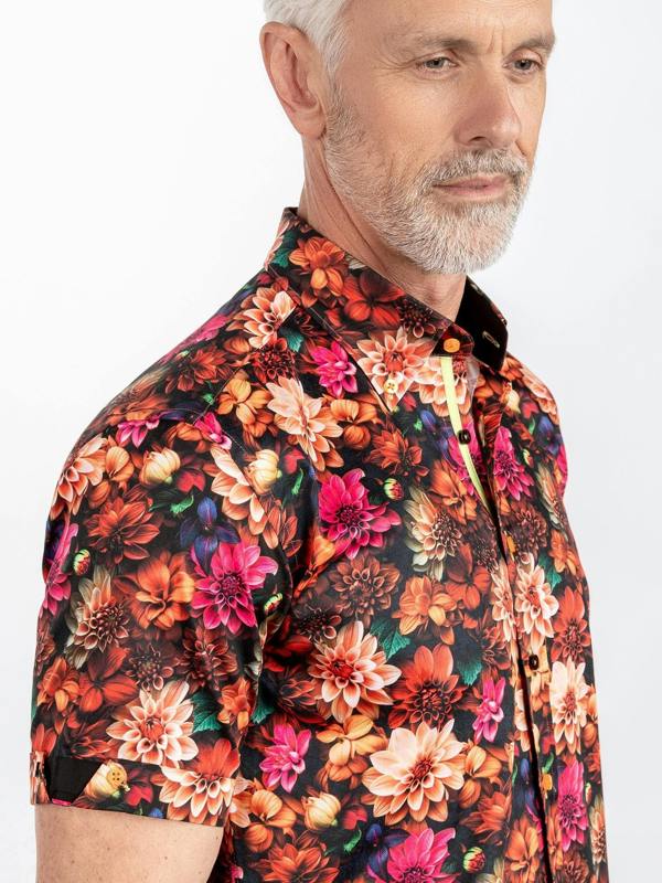 CLS2611 MULTICOLOUR FLOWERS - Claudio Lugli Shirts