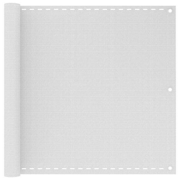 Berkfield Balcony Screen White 90x500 cm HDPE