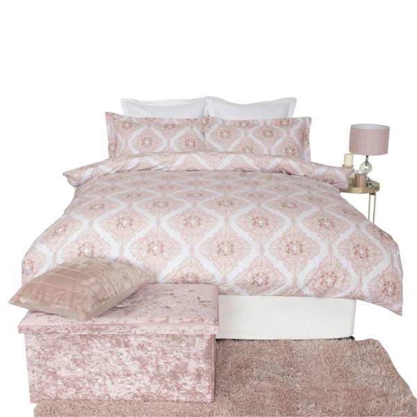 Belledorm Ava Duvet Cover Set - Blush - 