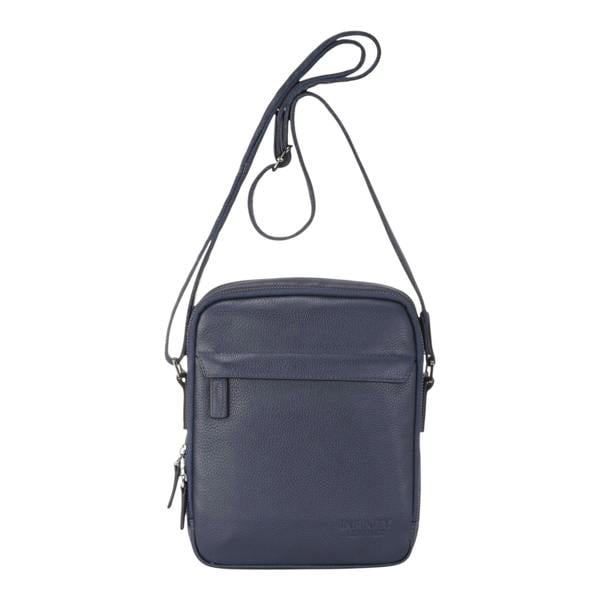 Infinity Leather Genuine Leather Vintage Messenger Crossbody Travel Bag - Hawthrone
