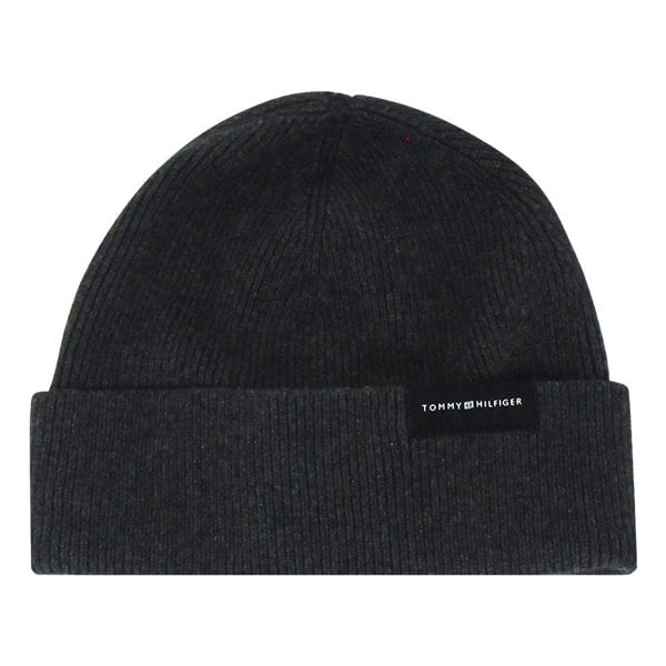 Tommy Hilfiger Charcoal Grey Beanie Hat