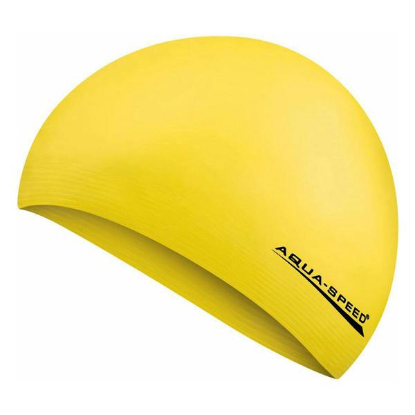 Aqua Speed Unisex Adult Soft Latex Swimming Cap | Comfortable Elastic Flexible Cap