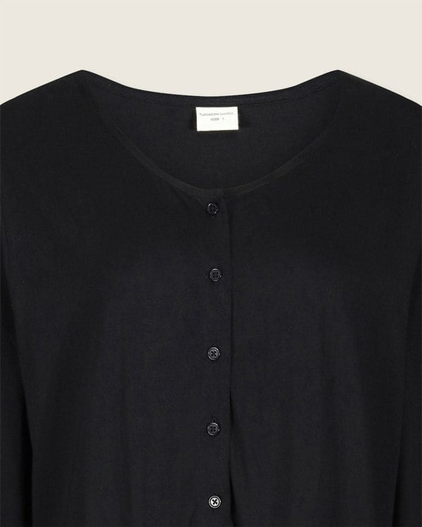 Mila Black Long Sleeve Jumpsuit- image 4