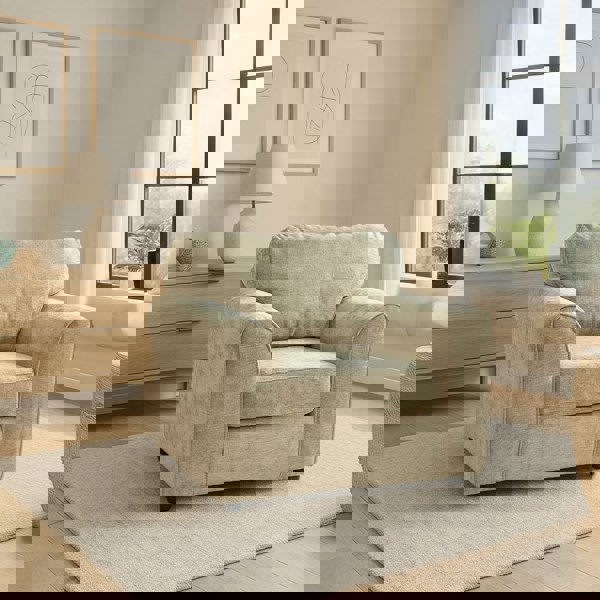 Furnishings For Less Monaco Chenille Fabric 3 Piece Sofa Suite