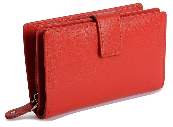 SADDLER Mid-Size Leather Purse Wallet  "Holly" – Handmade by Saddler | RFID Protected & Gift Boxed - Red