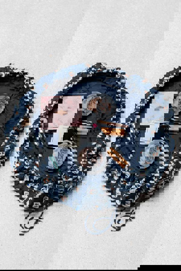 Lily & Me Dapper Cosmetics Drawstring Pouch