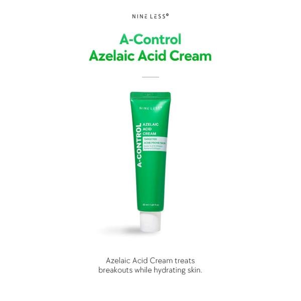 NINE LESS A-Control 10% Azelaic Acid Cream 50ml / 15ml