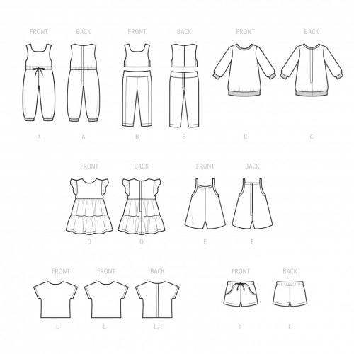 Simplicity Sewing Pattern 9500, Doll Clothes OS (One Size) - Intermediate