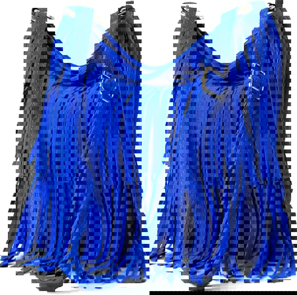 Kitise Italian Real Suede Leather Fringed Shoulder - Cross body Handbag