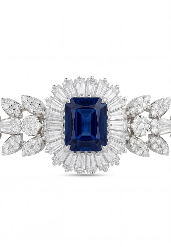 Latelita Countess Gemstone Bracelet Sapphire Silver