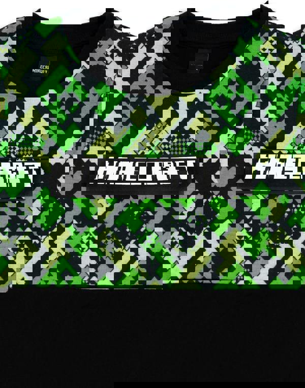 Minecraft Boys Green Short Sleeve Short Leg Pyjama Set