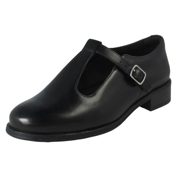 Clarks Ladies Clarks T-Bar Buckle Fastening Formal Shoes - Havisham Bar