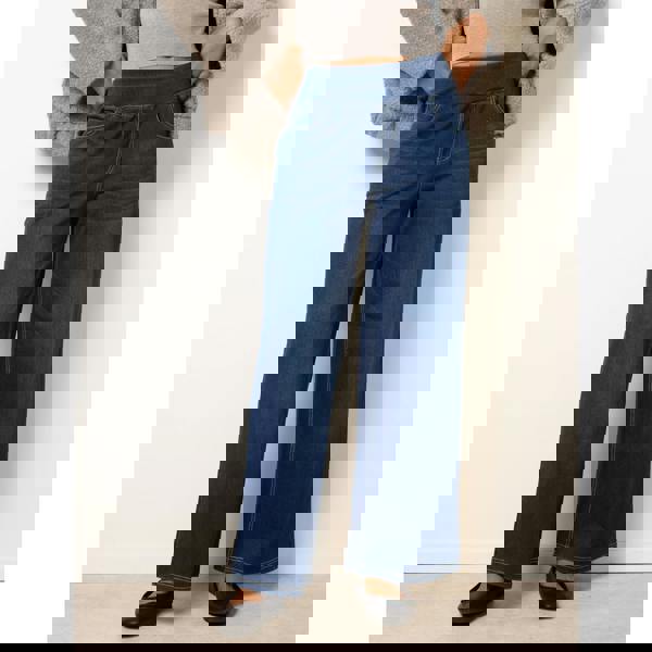 Blue Vanilla Multi Stretch Deep Waistband Trousers