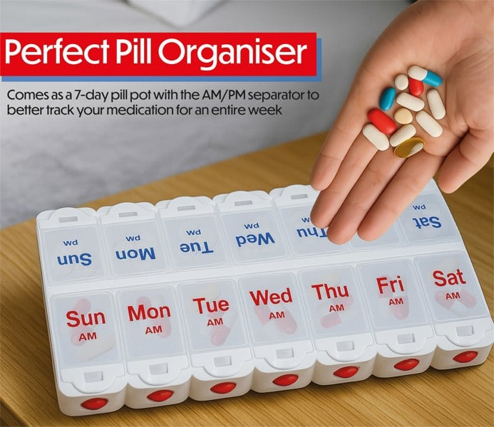 Aidapt Deluxe Pill Organiser