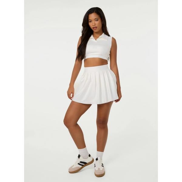 Pink Vanilla Pleat Active Skirt