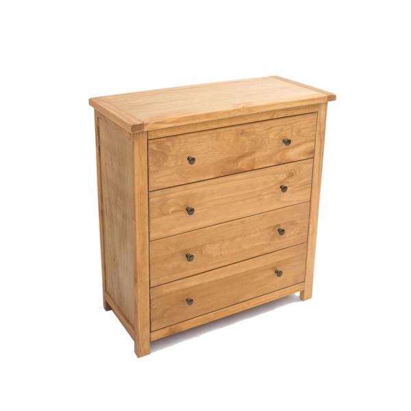 Cabinet Bits Lugo 4 Drawer Chest of Drawers Brass Knob