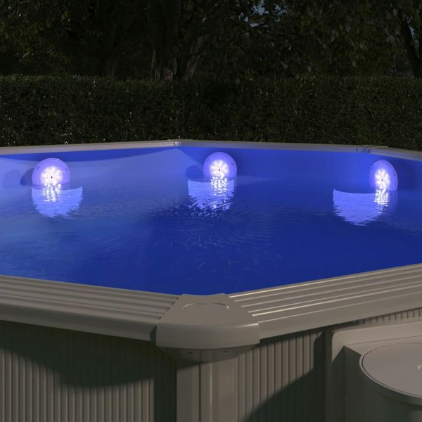 Berkfield Submersible Floating Pool LED Lamp Remote Control Multi-colour