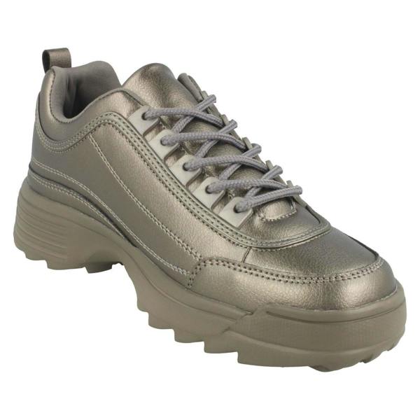 Reflex Ladies Reflex Lace Up Chunky Trainers